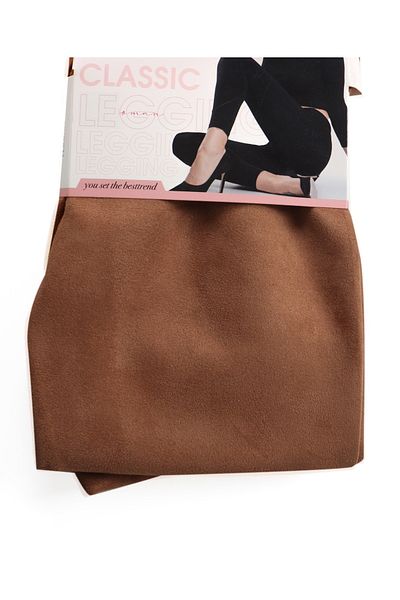 3nbe Women's Suede Leggings Brown