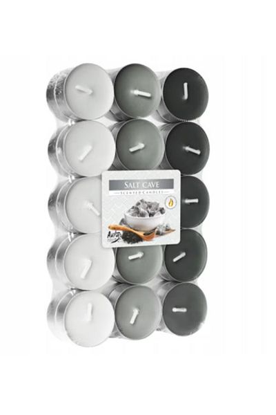 BISPOL Set 30 Lumanari Pastile Parfumate, Aura, Salt Cave P30-313