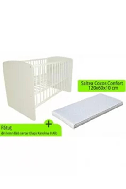 Klups Postýlka se zásuvkou Karolina II Natur + matrace 8 MyKids Confort II