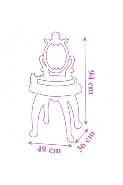 Smoby Disney Princess Makeup Table 2-in-1 with Accessories