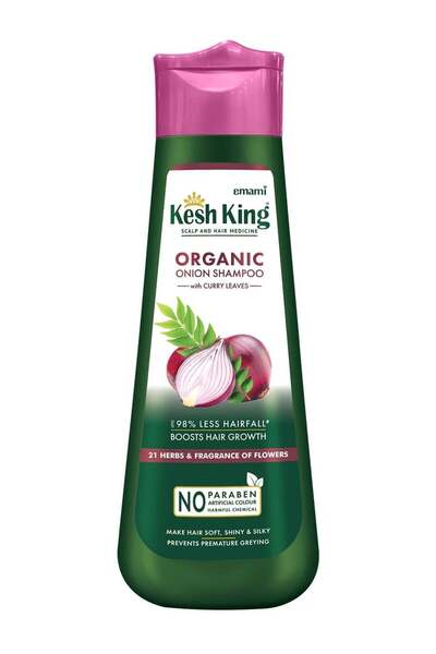 kesh king شامبو البصل العضوي مع أوراق الكاري - 300 مل
