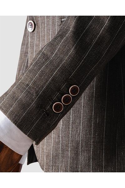 Suit Sartoria Ssa. Striped Linen Suit