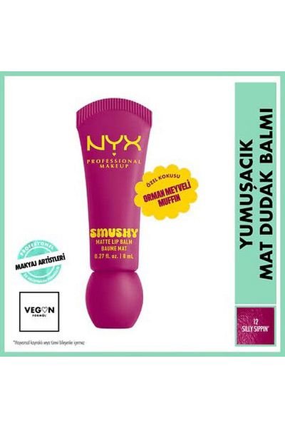 NYX Soft Matte Smushy Lip Balm Silly Sippin' 12