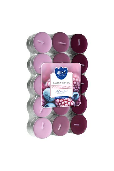 BISPOL Set 30 Lumanari Pastile Parfumate, Aura, Fructe Congelate P30-314