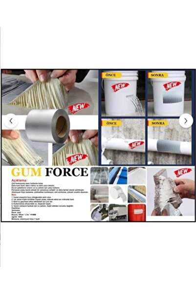 KL HOME 96mm X 2 Metre-Sızdırmazlık Çamur Sakız Bant Gum Tamir Bandı