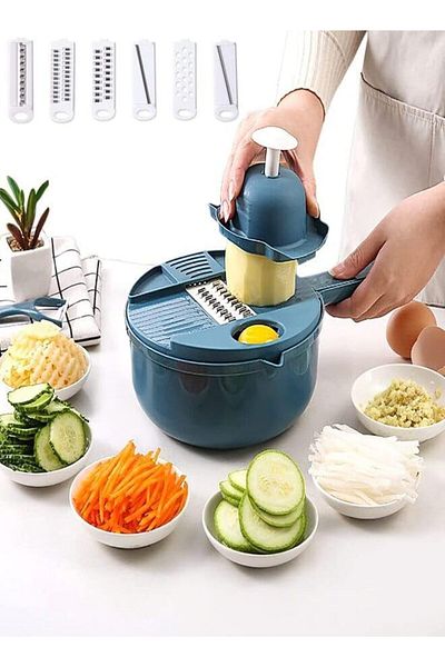 SUKILO 12 in 1 Leachable Vegetable Chopper with 7 Blades