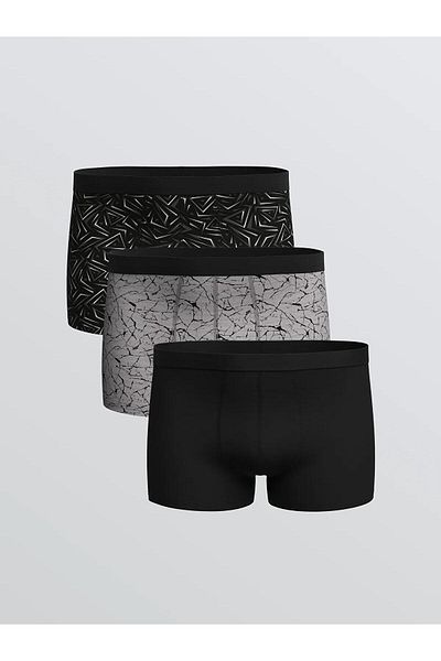 LC Waikiki Boxeri pentru bărbați din bumbac cu matriță standard, 3 piese (W5)