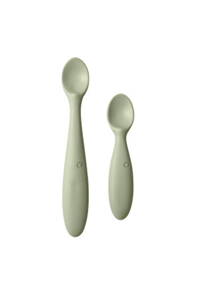 Bibs Set of 2 children's spoons, Bibs, Spoon Set, Sage