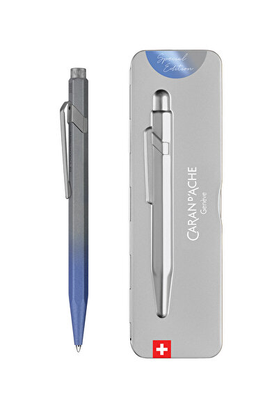 Caran d'Ache BP 849 ادعِ طليعتك 5 قلم أزرق