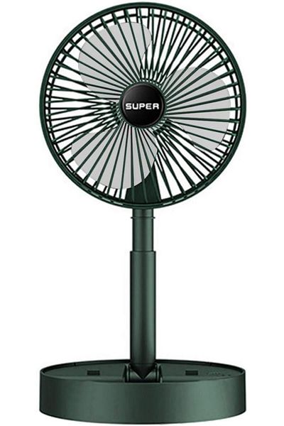 SUKILO Stretchable Portable Table Fan – Height Adjustable USB Rechargeable Mini Fan with 3-Speed Settings
