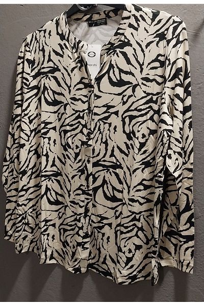 wearon tekstil Women Viscos Fabric Mother Large Size Shirt Combed