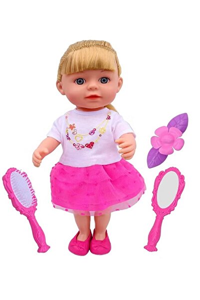 rexa دمية كبيرة جميلة مع إكسسوارات شعر وفستان فاخر - مثالية للعب الأنيق