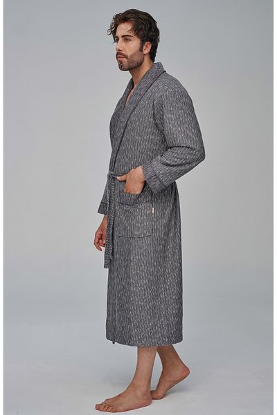 Nuşa Robă elegantă pentru bărbați din bumbac zdrobit