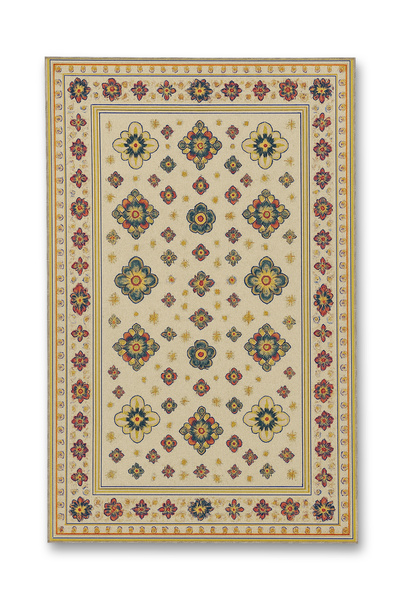 Rugs Modern Halı MOSSO Μπεζ Θεματικό Χαλί με Παραδοσιακά Μοτίβα, Υφαντή Βάση ...