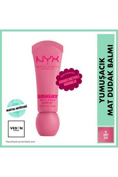 NYX Soft Matte Smushy Lip Balm Swipe Sesh 02
