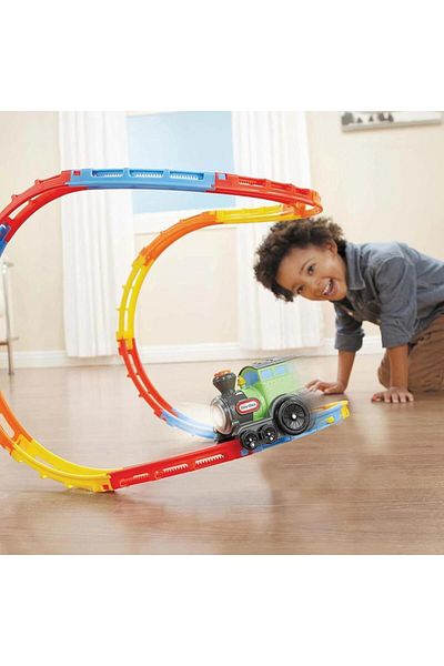 Tıfıl Toys Toy Green Somersaulting Crazy Train Set - Crazy Train D9081