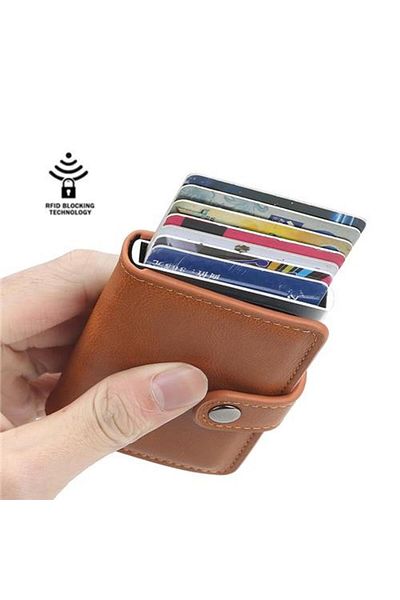 Rup Art Stylish RFID Blocking Card Holder – Automatic Popup Bank, ID, Credit Case by Rup Art