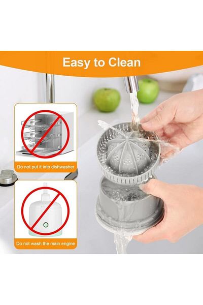 SUKILO Electric Citrus Juicer – 200ml Portable Automatic Juice Extractor, Red