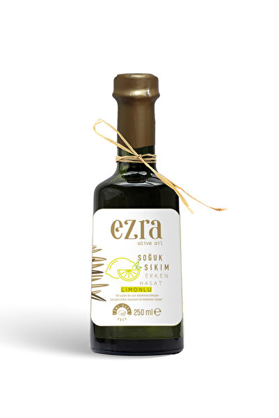 Ezra Olive Oil Soğuk Sıkım Naturel Erken Hasat Limonlu Zeytinyağı 250 ml