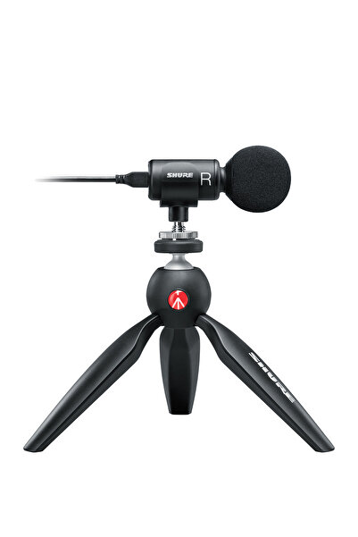 Shure MV88+ Dijital Video Kitli Siyah Telefon Kayıt Mikrofonu