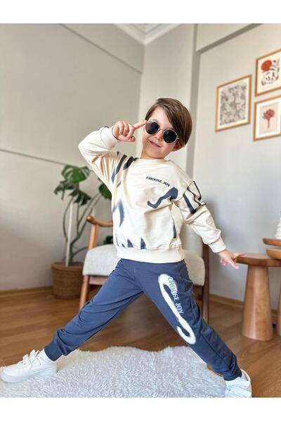 RAPAPA Choose Joy Kids Sweatshirt and Sweatpants Set 1314 F