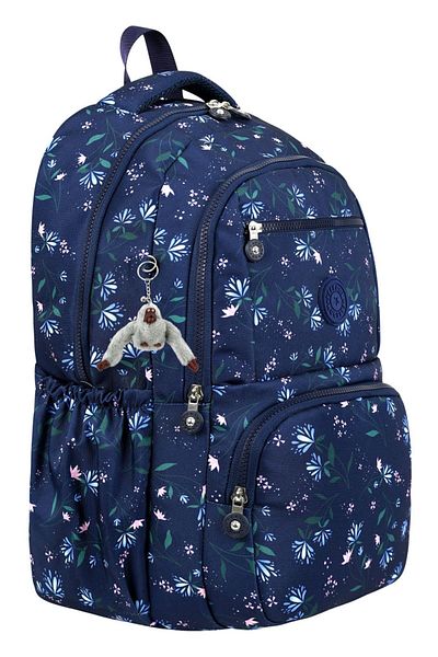 Just Polo JP Luxury Patterned High School and Middle School Backpack, Patterned School Bag, Monkey Keychain Gift Just Polo