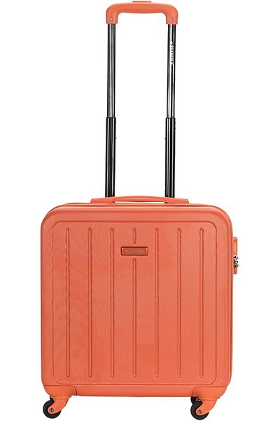 Stargold 16 Inch Single Cabin Size Luggage With 4 Spinner Wheels-T81D D Reddish Orange