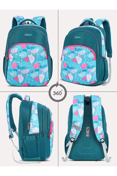 Lavie Sport 35L Doddle Backpack | Laptop Compatiable | Raincover (Teal)