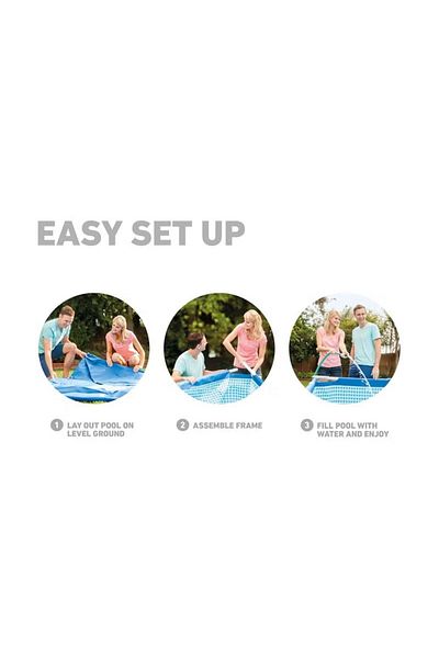 Intex Rectangular Frame Above Ground Pool 220x150x60cm