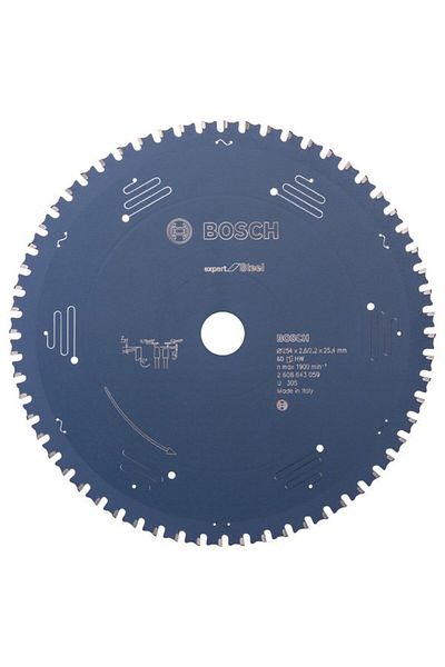 Bosch Panza ferastrau circular Expert for Steel, 254x25.4x2.6mm, 60T