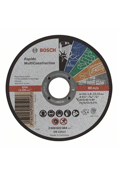 Bosch Disc de taiere drept Rapido Multi Construction ACS 60 V BF, 115mm, 1.0mm