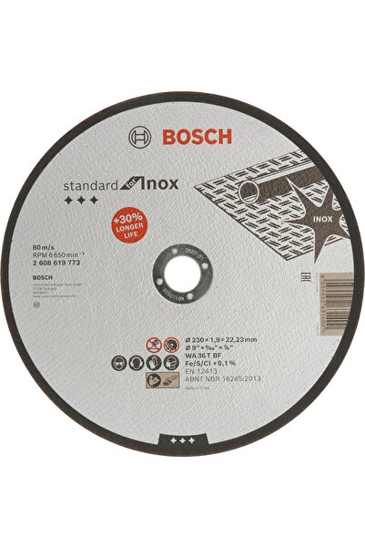 Bosch Disc Taiere Standard Inox 230x22.23x1.9mm