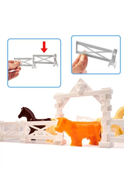 OEM Set 292 pieces, plastic construction blocks for children, Farm