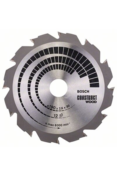 Bosch Panza ferastrau circular Construct Wood, 190x30x2.6mm, 12T