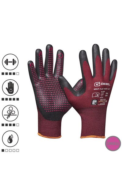 GEBOL 709976_T, Manusi de protectie Multi Flex Touch Lady, din nylon, acoperire din spuma de ni