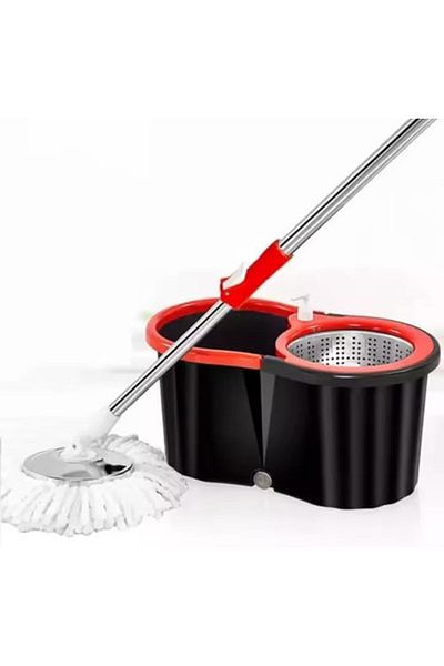 SUKILO Spin Mop Bucket Set with Wheels – Easy Wring Microfiber Mop for Floor Cleaning, Telescopic