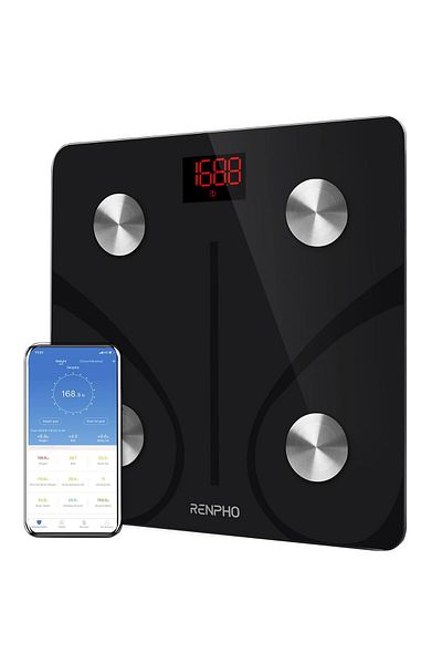 RENPHO Cantar de baie Smart CS20M, Maxim 180Kg, 13 masuratori, BMI, BMR IMC, Bluetooth, compati