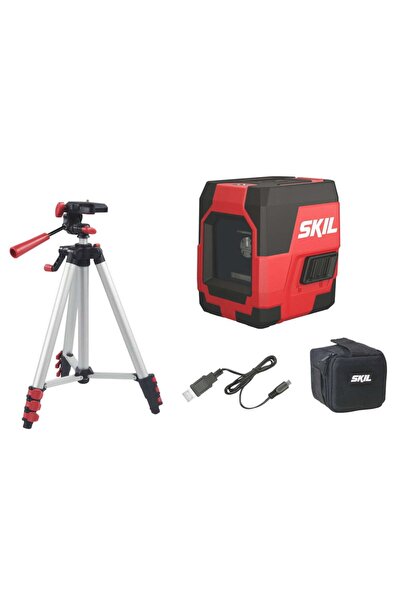 Skil 1911 DA Nivela laser cu linie n cruce, lumina verde, raza actiune 20m, p...