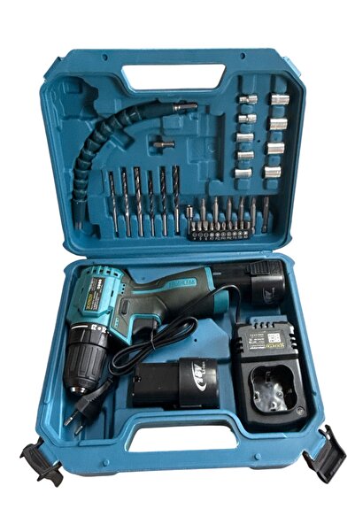 haktaş HKS 412 Profesyonel Çift Akülü Mini Canavar Matkap kömürsüz motor.