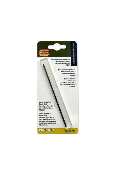 Proxxon Pinless saw blades for perforation, 28113, 41 TPI, 12 pcs