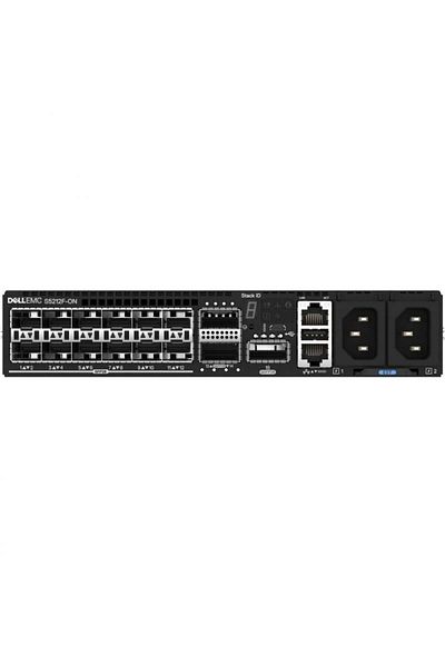 Dell EMC S5212F-ON Switch, 12x 25GbE SFP28, 3x 100GbE QSFP28 ports, IO to PSU air, 2x PSU, 3Yr