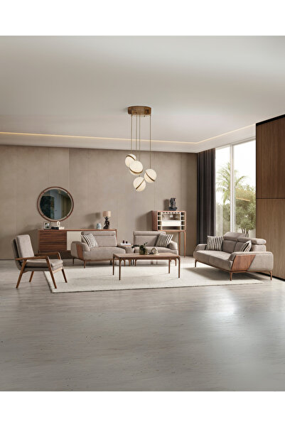 Welusse Home & Living Otto (Puflu) Koltuk Takımı & Oturma Grubu - (3+3+1+1)