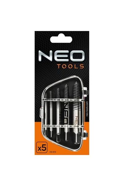 NEO Extractor screws set, M 3-M 18, 5 pcs,