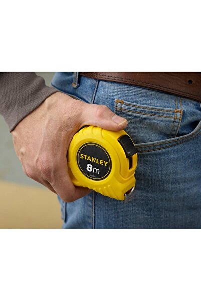 Stanley 0-30-457, ruleta clasica 8m, protectie Tylon, tru-zero, 8m x 25mm, bl...