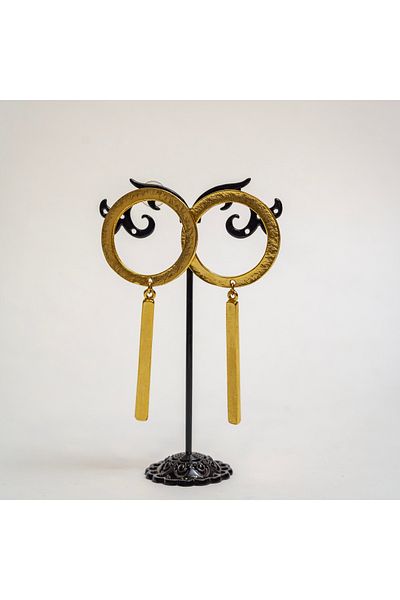 CHARM Cercei „Golden Motion” – Forme geometrice cu aer modern