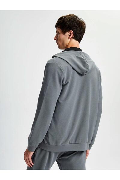 LC Waikiki LCWAIKIKI Κλασικό μακρυμάνικο ανδρικό φούτερ με φερμουάρ (W5)