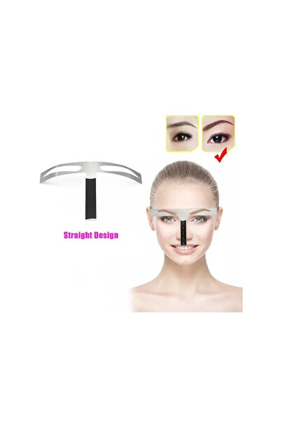 Düz Tasarım Kaş Ölçüm Cetveli Kaş Kalıplı Şablon Kaş Şekillendirici