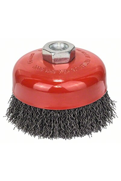 Bosch Crimped wire cup brush 100 steel 100mm, 0.5mm, M14