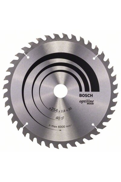 Bosch Optiline Wood circular saw blade, 254x30x2.8mm, 40T