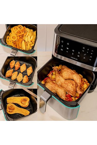 CECOTEC Friteuza cu aer cald fara ulei Cecofry Supreme 8000, Air Fryer, 1800W, 8L, Control tact